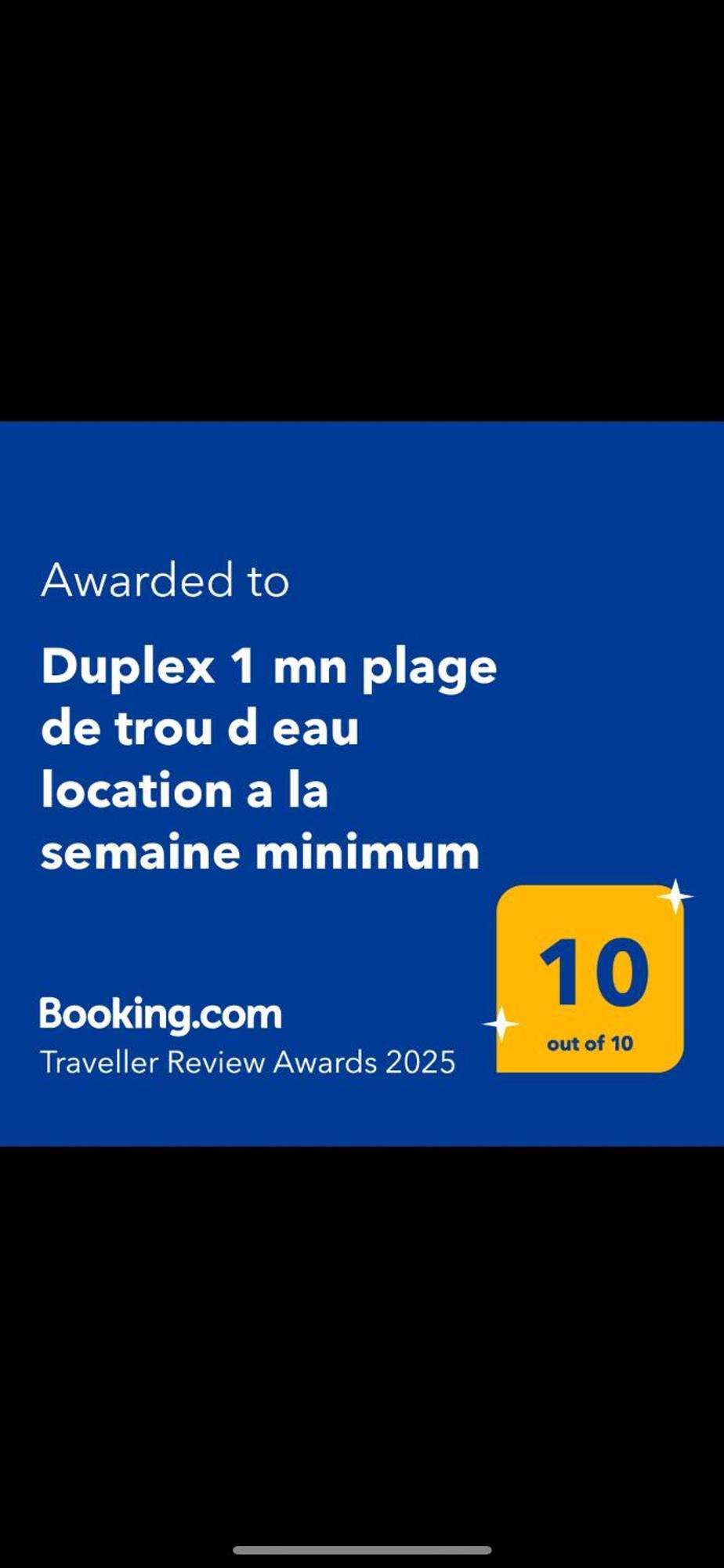 Duplex 1 Mn Plage De Trou D Eau Location A La Semaine Minimum لا سالين لو باين المظهر الخارجي الصورة